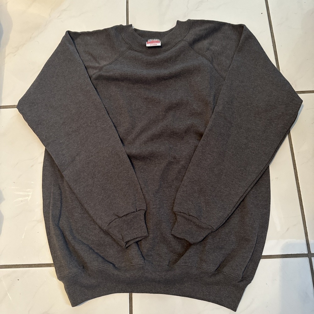 VTG Hanes Sweatshirt Blank EUC Pullover Crewneck 90s Retro Sz XL 23x29.5 USA